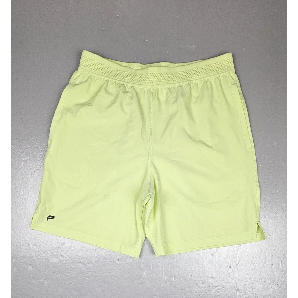 Fabletics The Fundamental Shorts Mens Medium Yellow Running‎ Performance